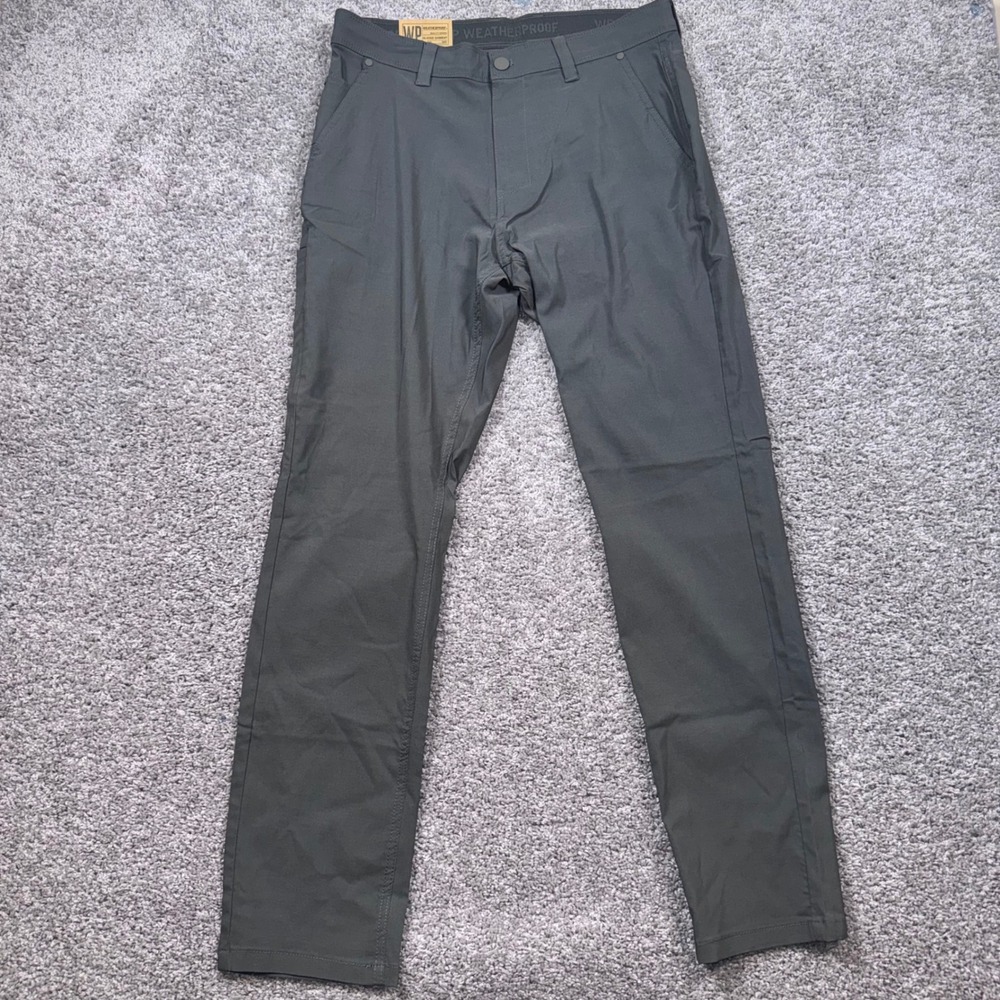 Weatherproof Tech Utility Pant Mens Stretch Olive 32x32 NEW - Picture 2 of 9